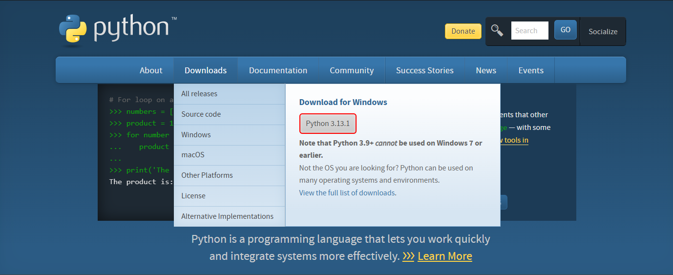 Download Python